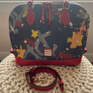 Dooney and Bourke Graffiti Zip Zip Satchel